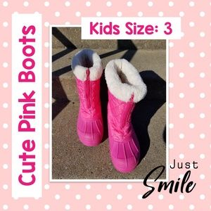 Cute Pink Boots